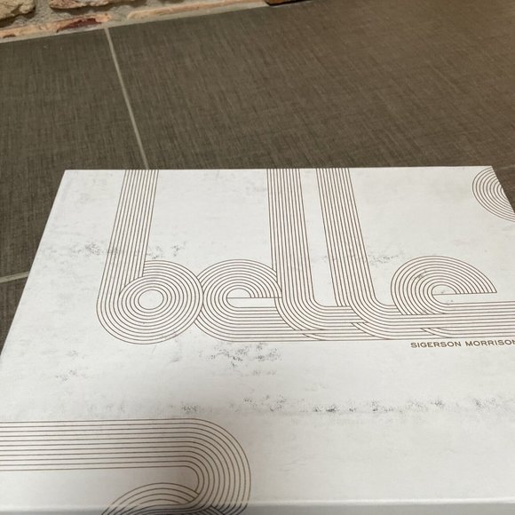 belle by sigerson morrison High Heel Tan Studded Leather Cage Sandals Nib 8 - Picture 15 of 15